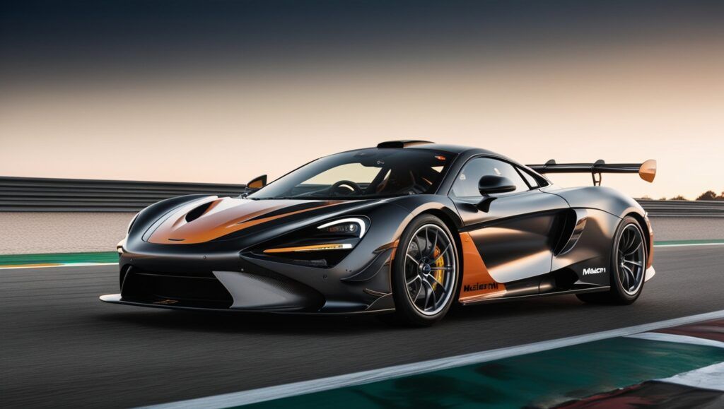 A sleek Make1m McLaren supercar, showcasing customized design and high-performance features.