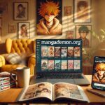 A dynamic interface of mangademon.org showcasing its vast manga collection and user-friendly design.